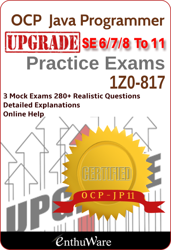 OCP Java Certification Upgrade 1Z0-817 Practice Tests