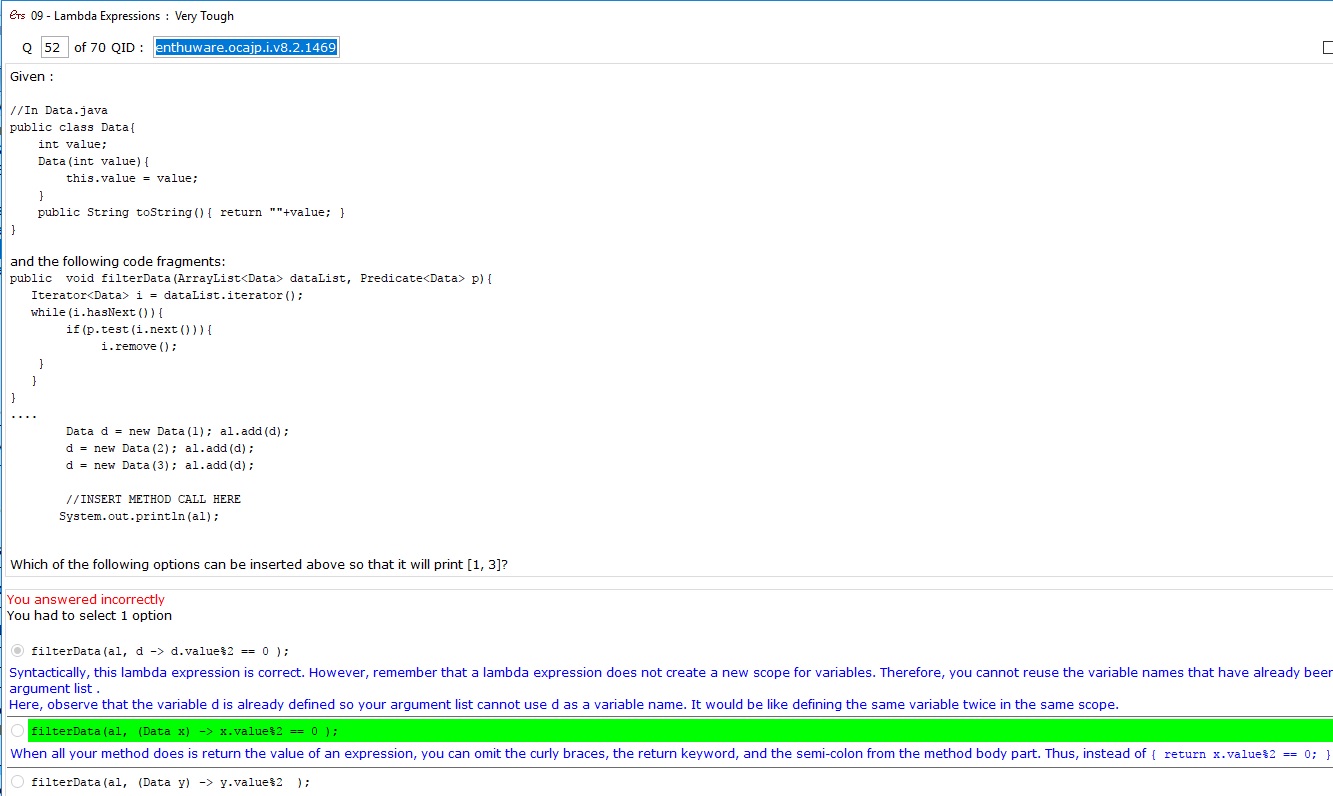 Q 52 in enthuware.ocajp.i.v8.2.1469