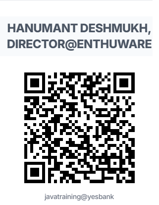 Enthuware UPI javatraining@yesbank