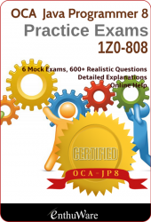 OCA Java 8 Certification 1Z0-808 Practice Tests