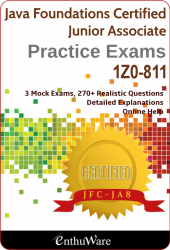 Java Foundations Certification 1Z0-811 Practice Tests