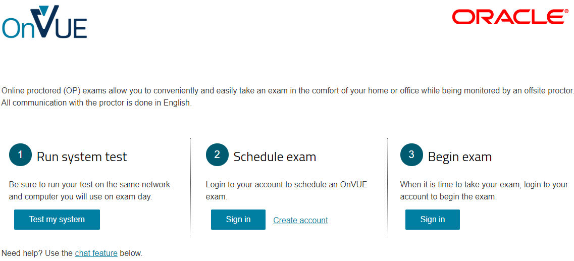 System check for taking java certification exam at home or office